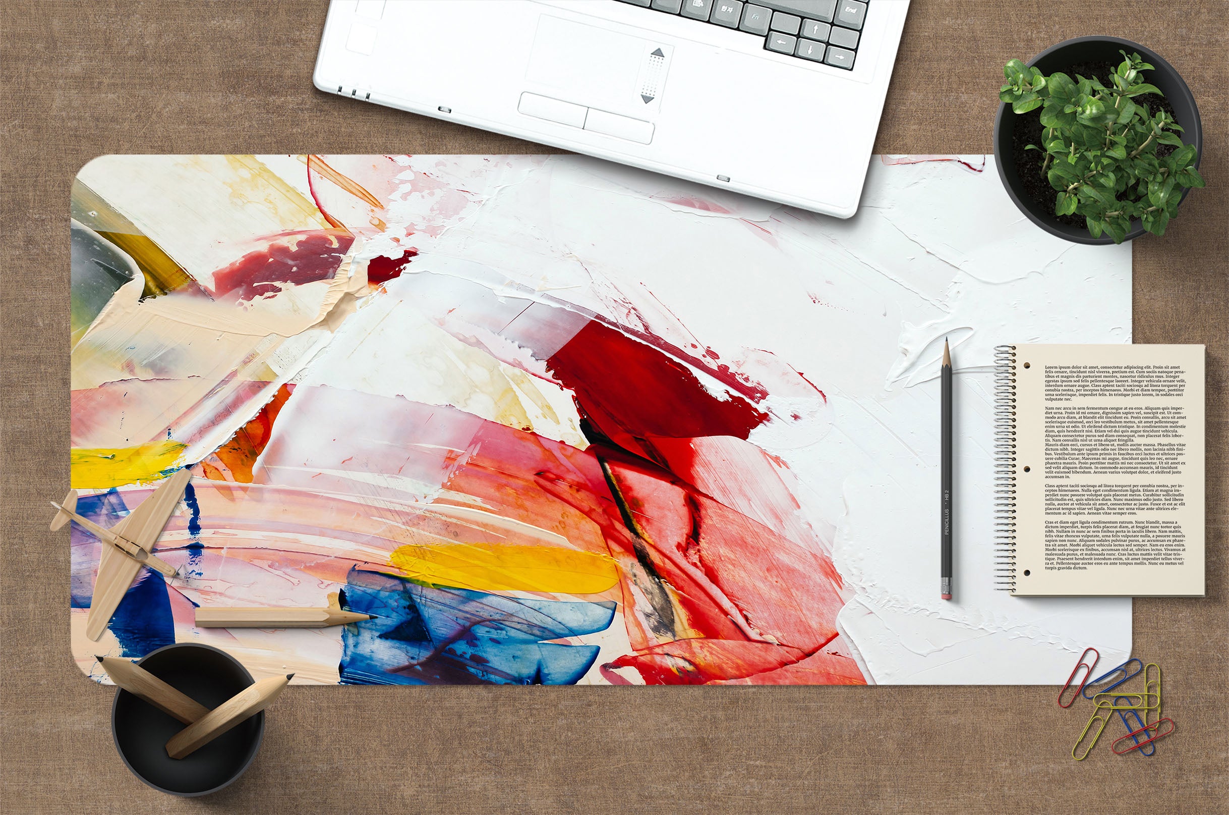 3D Color Pigment 17195 Desk Mat