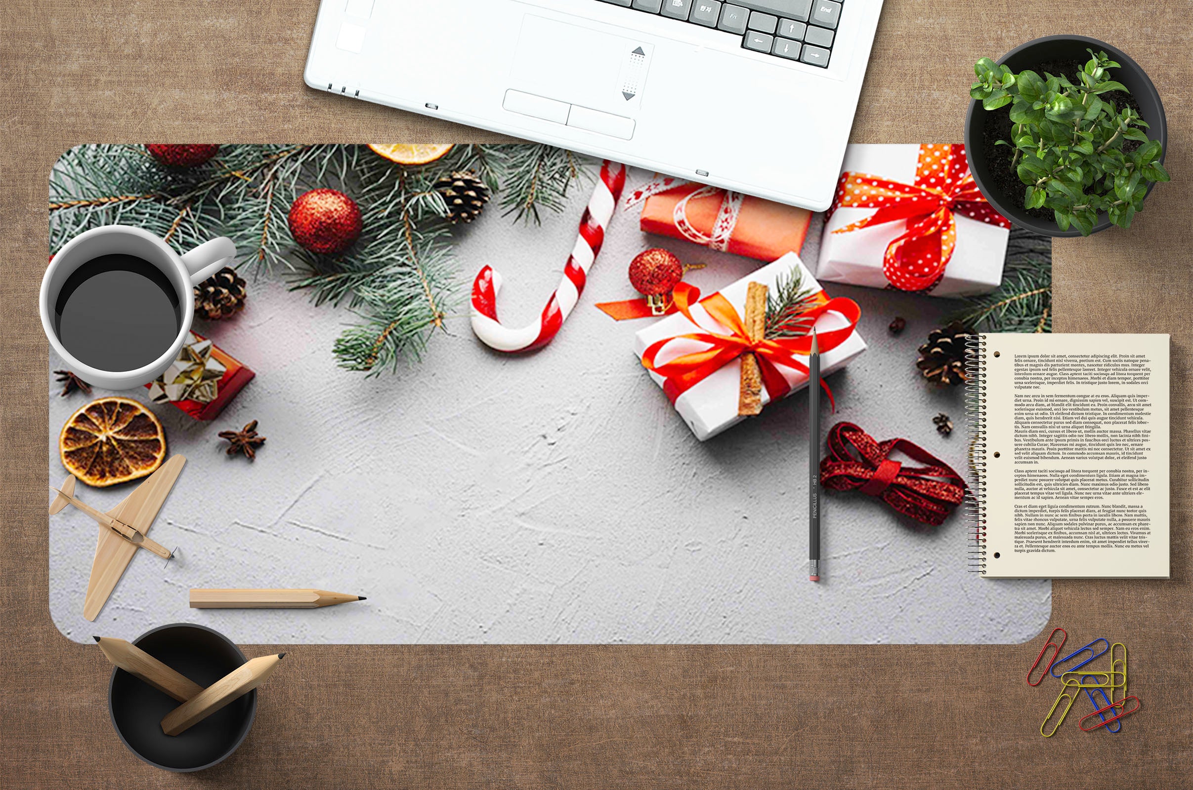 3D Christmas Gift 17038 Desk Mat