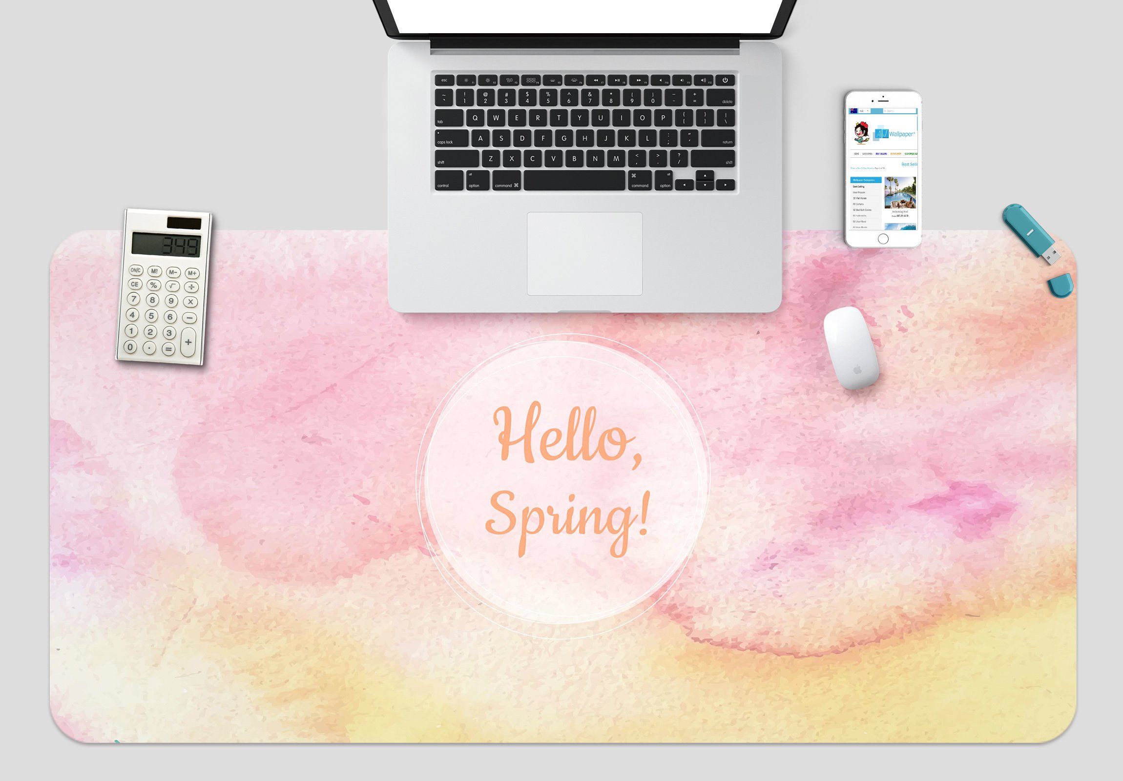 3D Red Font 180 Desk Mat Mat AJ Creativity Home