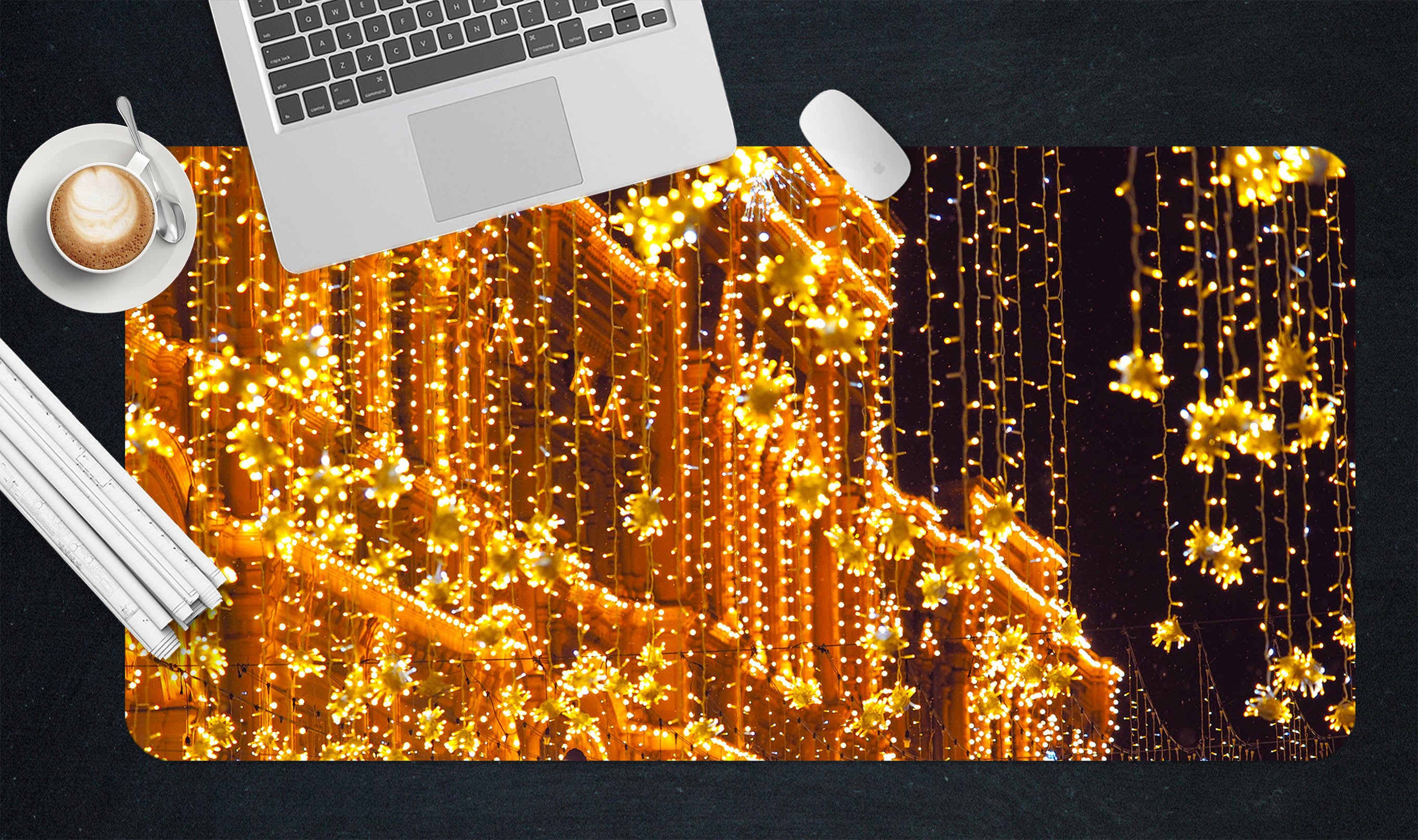 3D String Lights 51221 Christmas Desk Mat Xmas