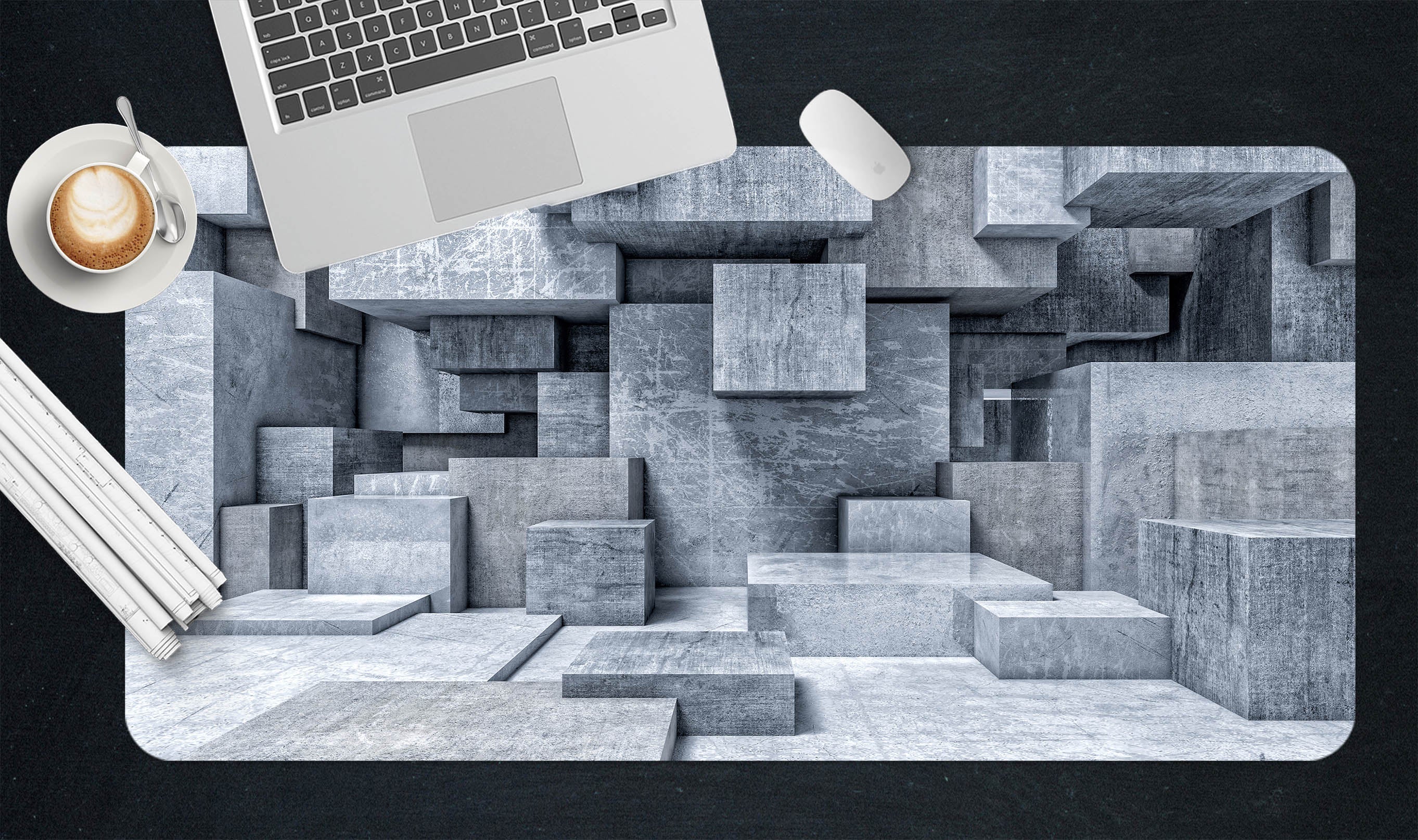 3D Cube 18038 Desk Mat