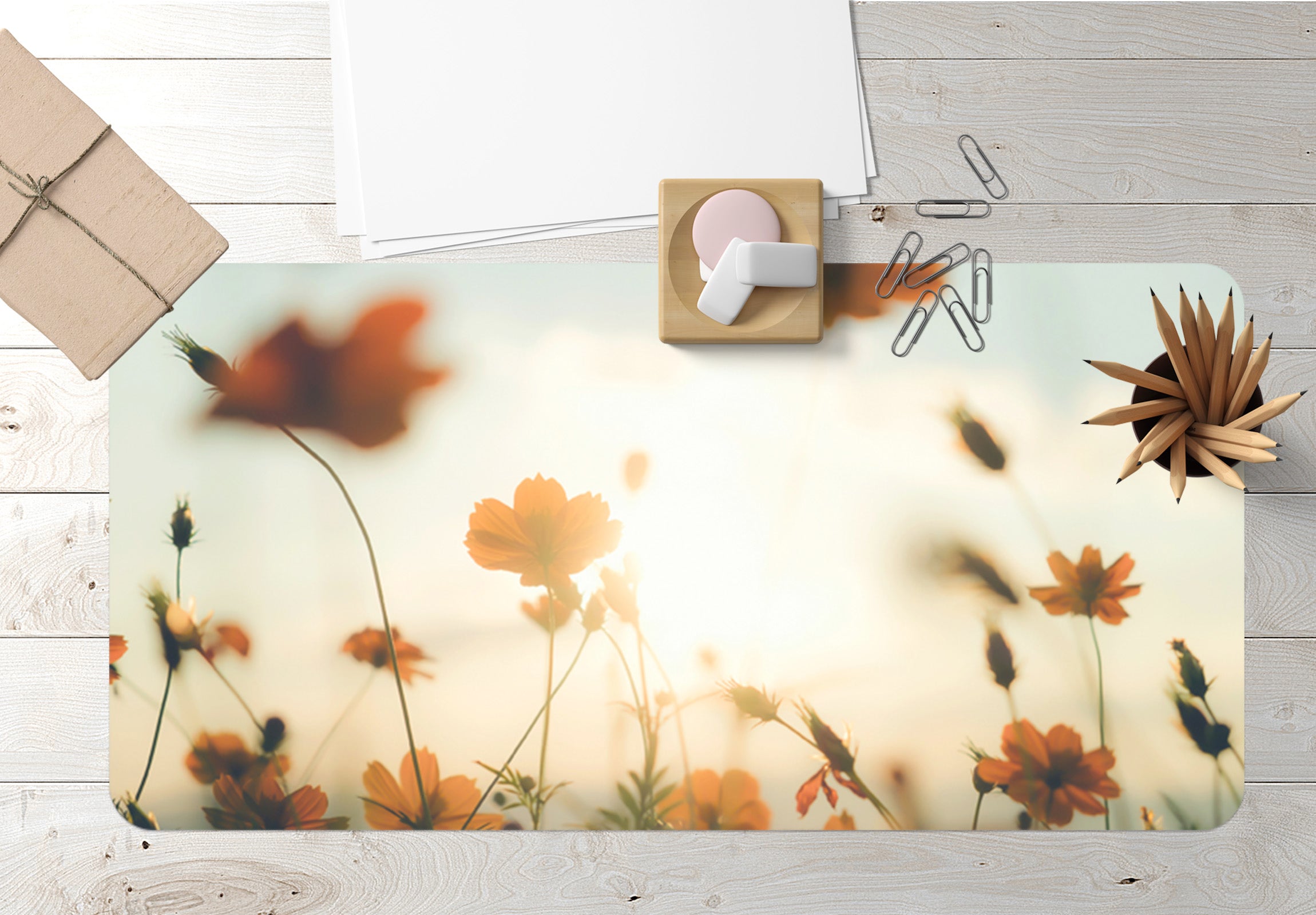 3D Little Flowers 17032 Desk Mat