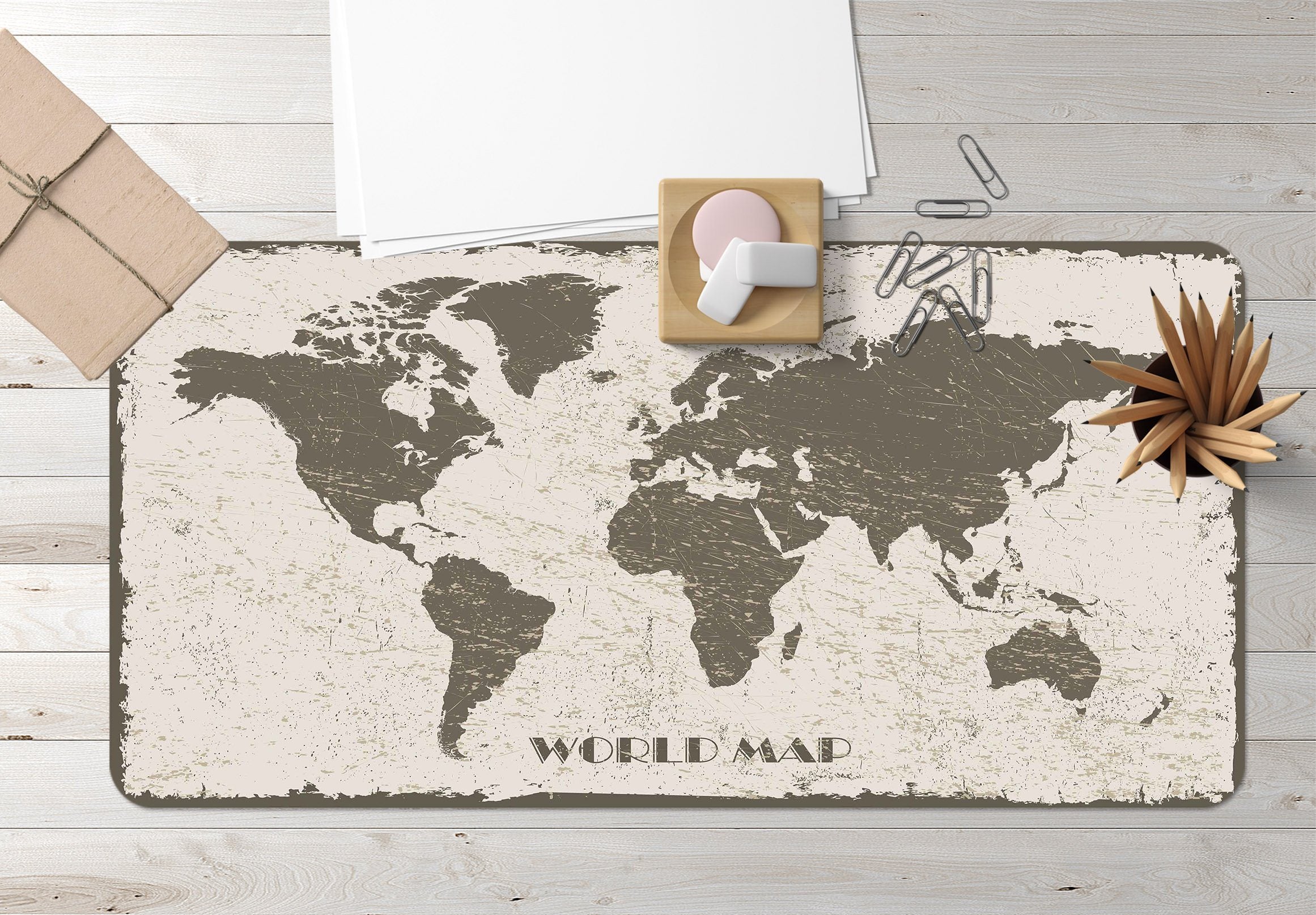 3D Frosted Map 170 Desk Mat Mat AJ Creativity Home