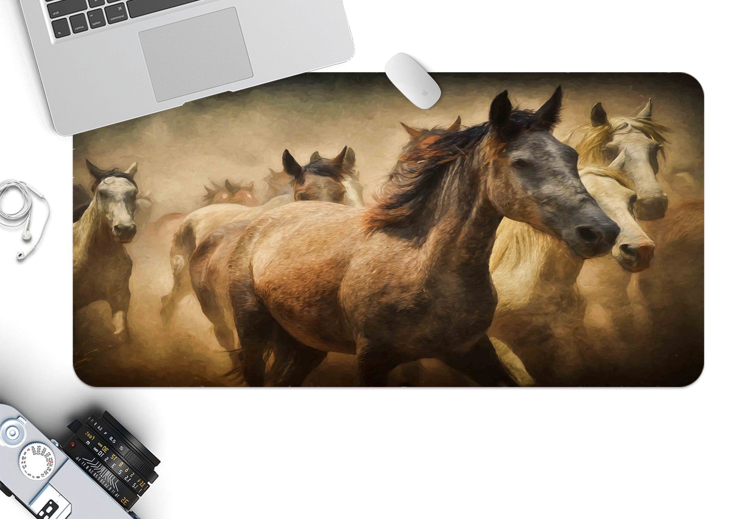 3D Running Horse 179 Desk Mat Mat AJ Creativity Home