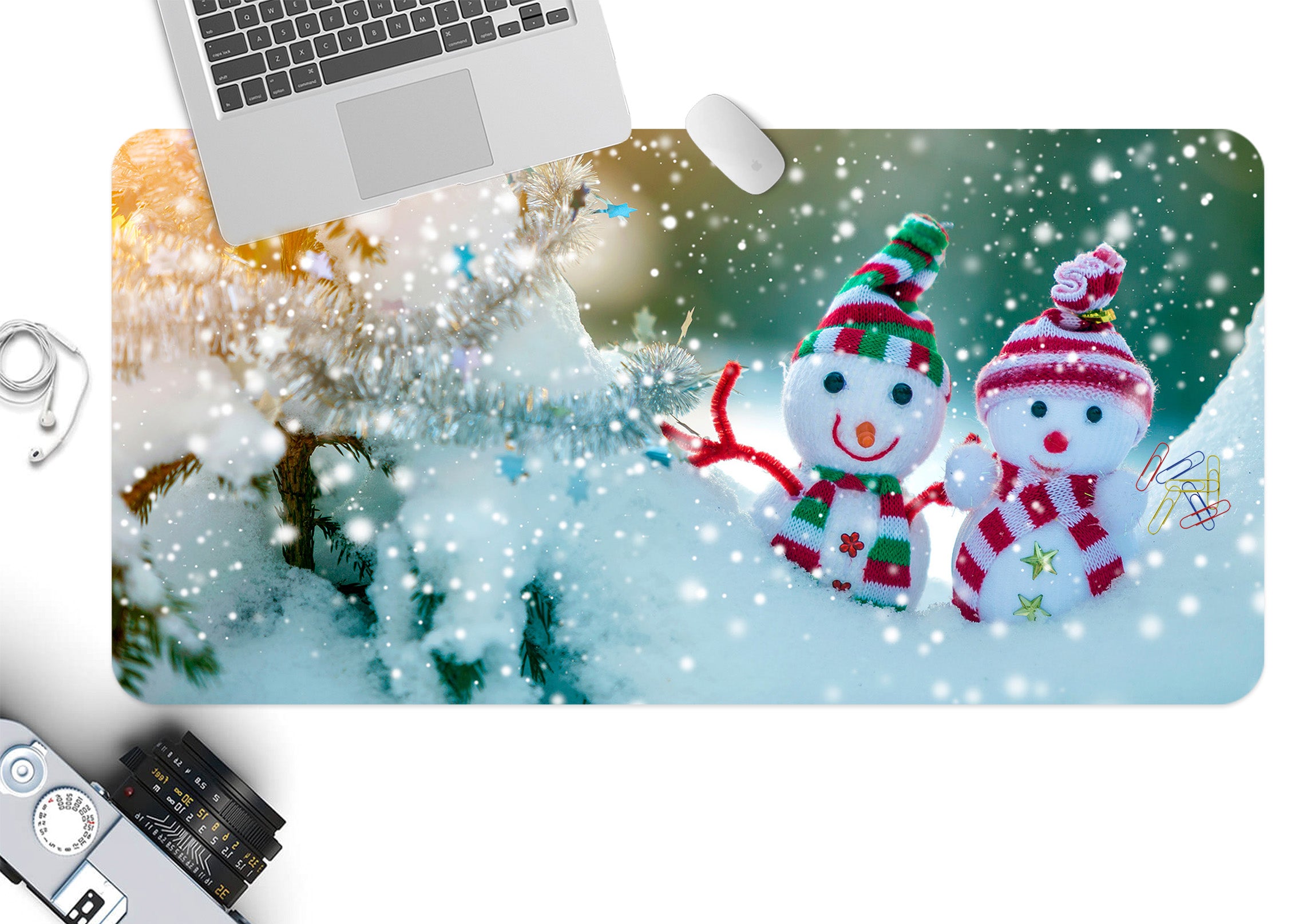 3D Snowman Doll 51237 Christmas Desk Mat Xmas