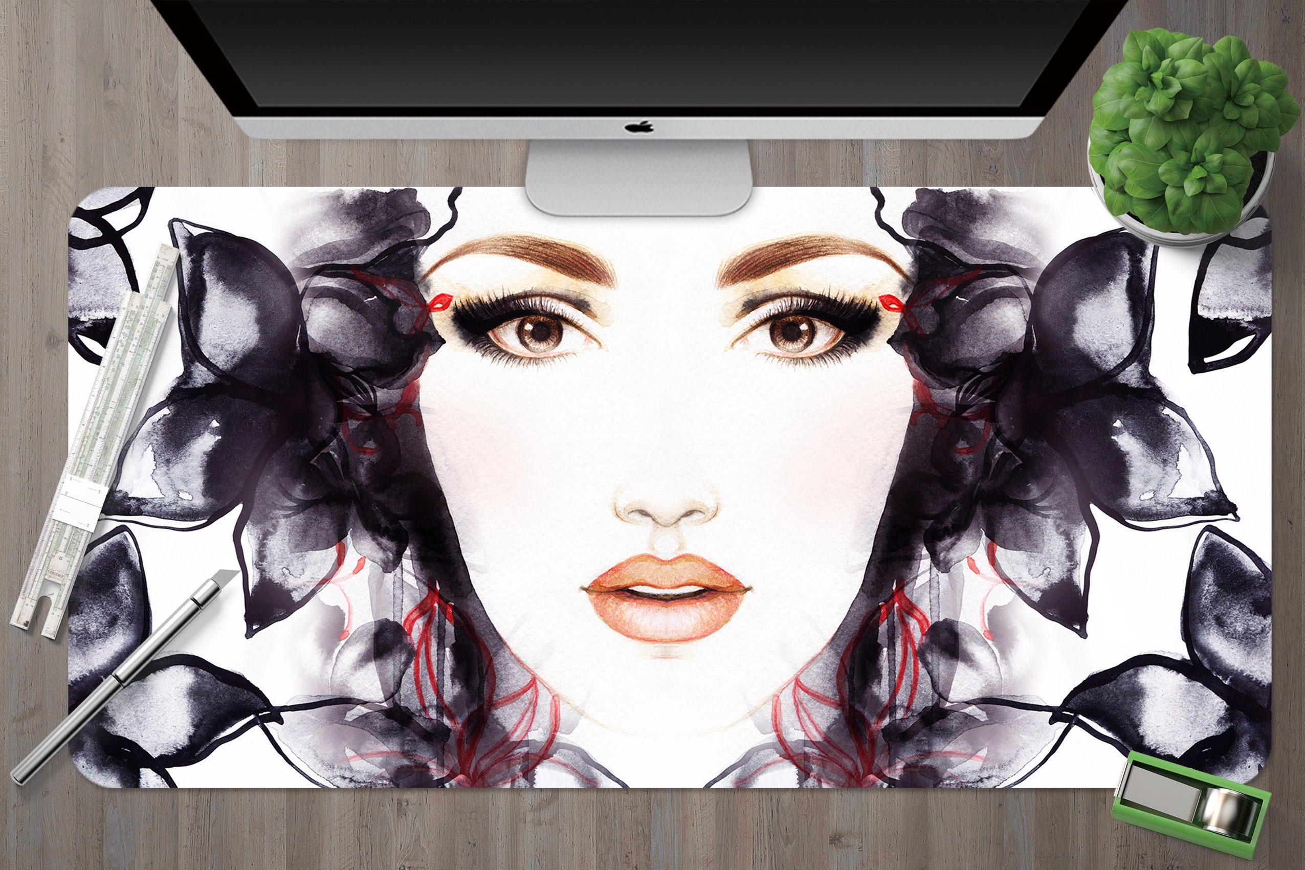 3D Woman 17123 Desk Mat