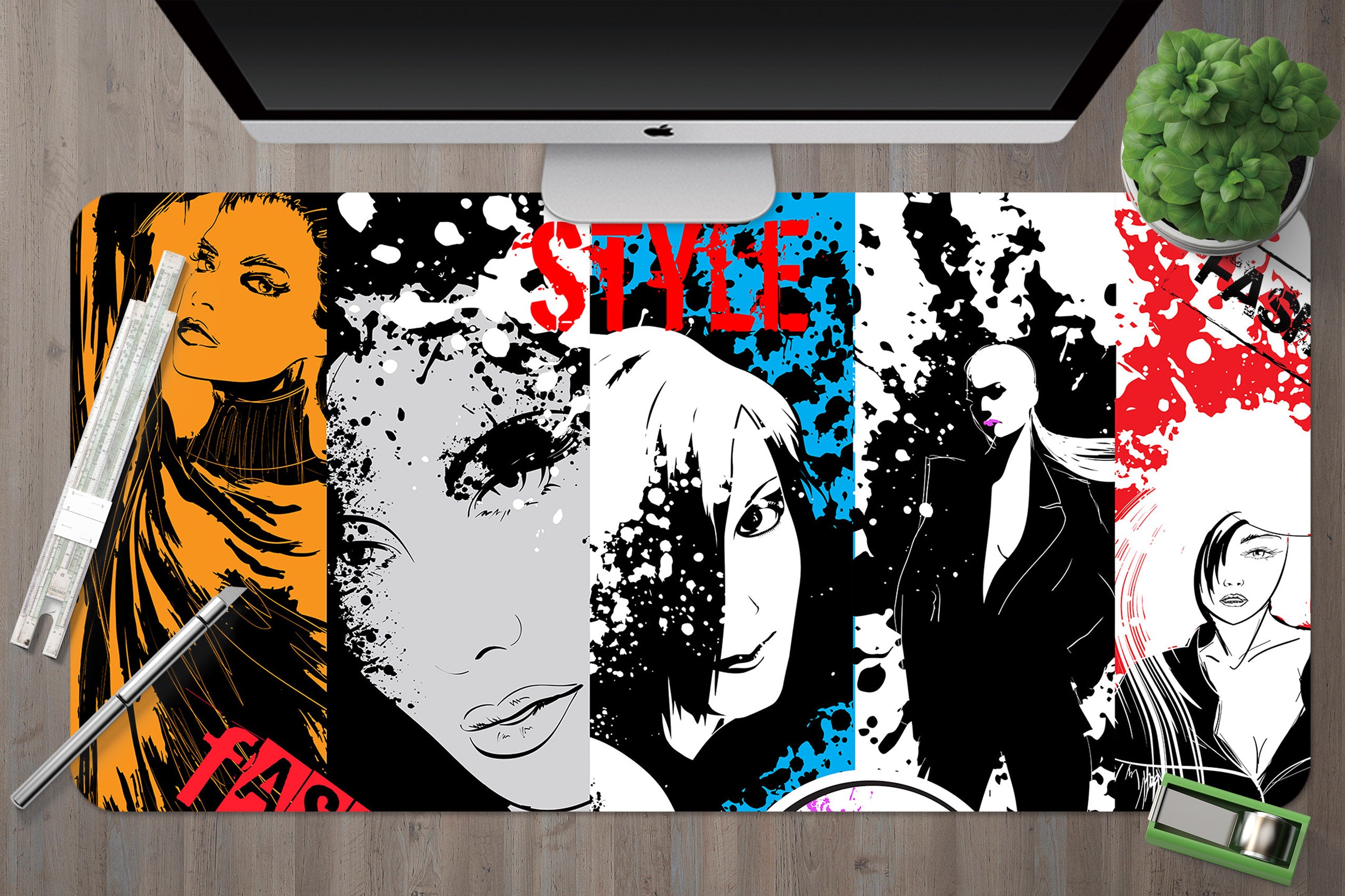 3D Men Women Pattern 17160 Desk Mat
