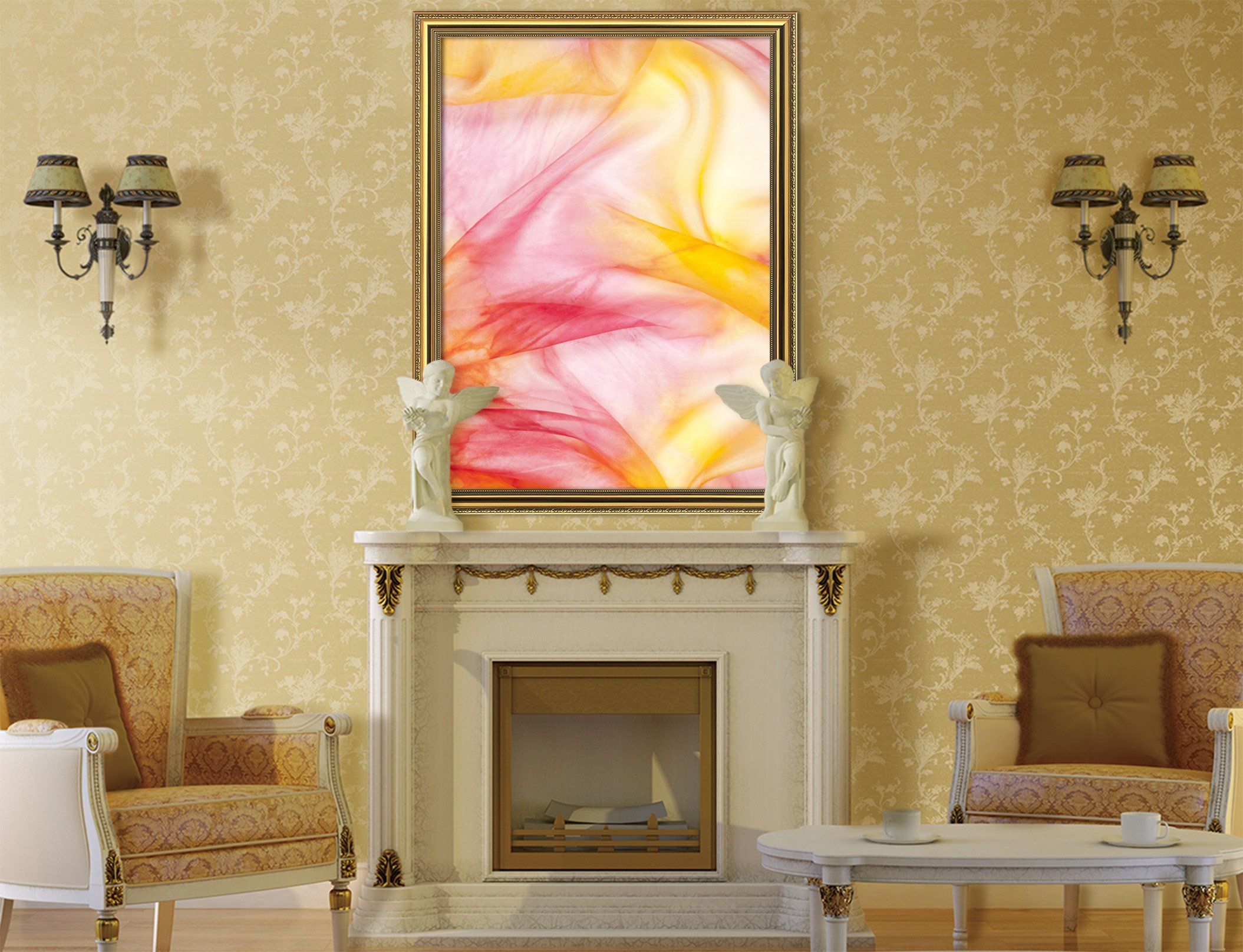 3D Color Flying 041 Fake Framed Print Painting Wallpaper AJ Creativity Home
