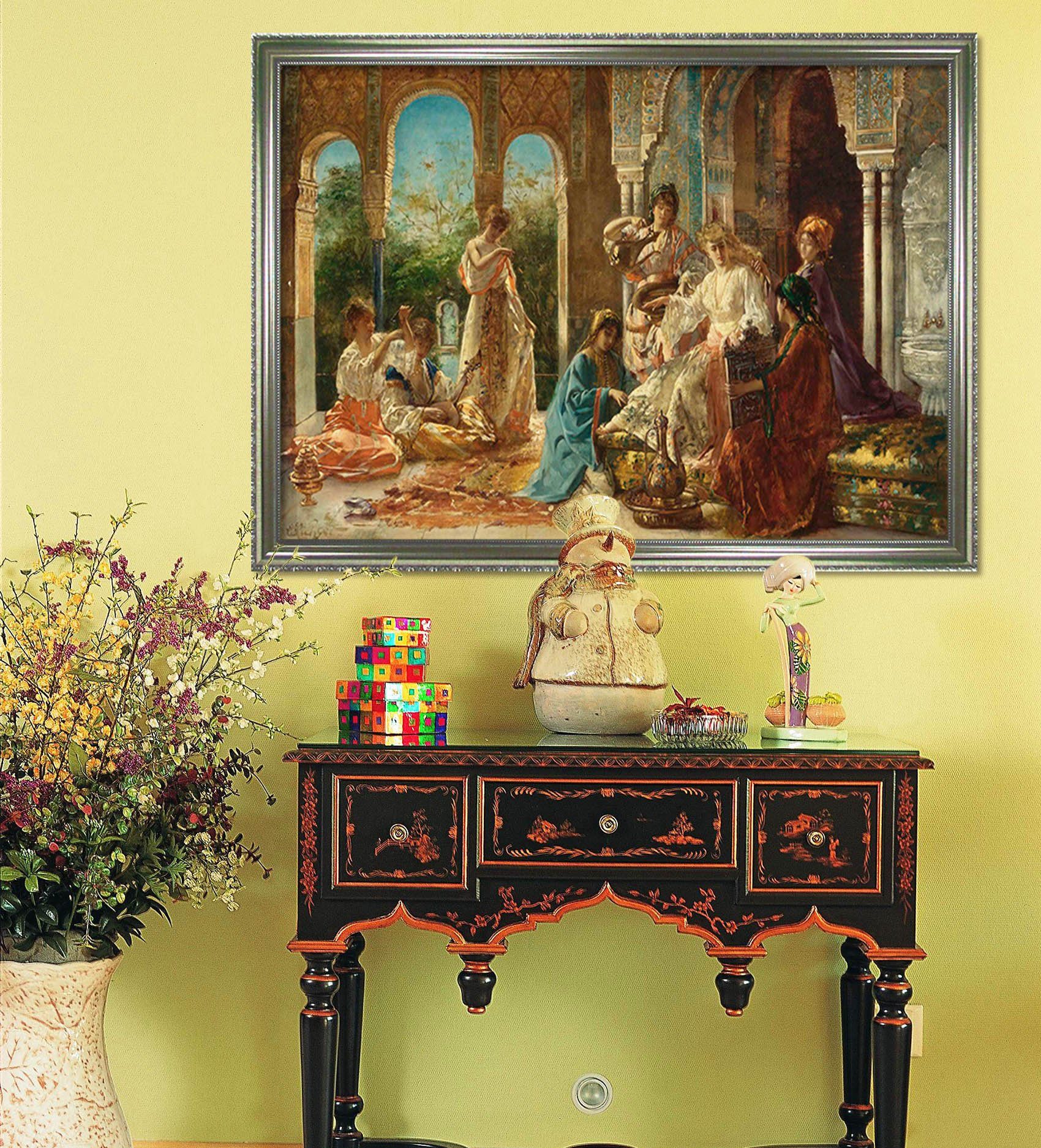 3D A Massage 050 Fake Framed Print Painting Wallpaper AJ Creativity Home