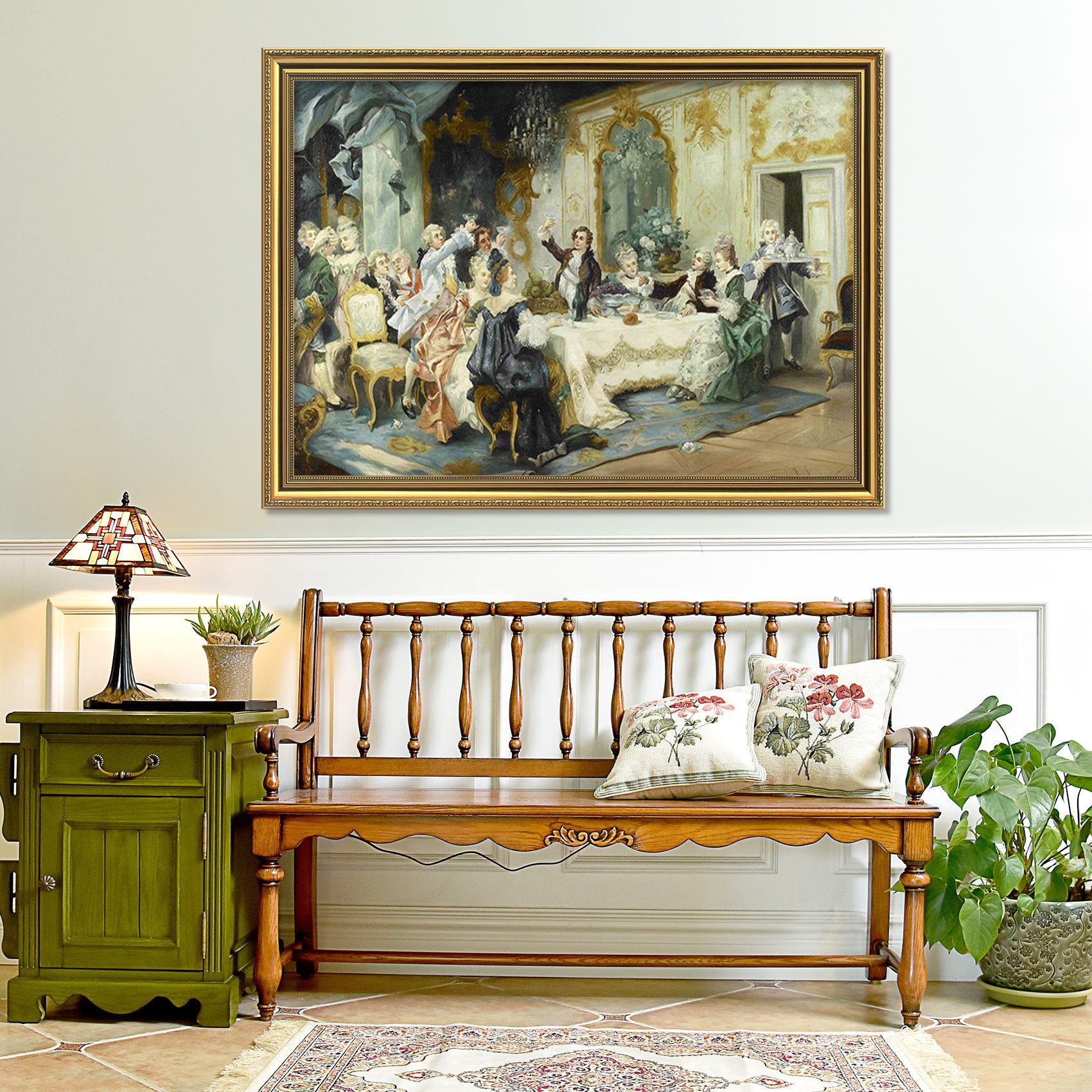 3D Toasting Together 041 Fake Framed Print Painting Wallpaper AJ Creativity Home