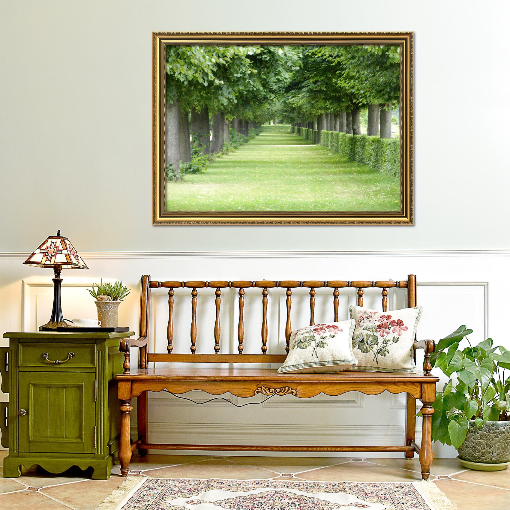 3D Quiet Trail 197 Fake Framed Print Painting Wallpaper AJ Creativity Home