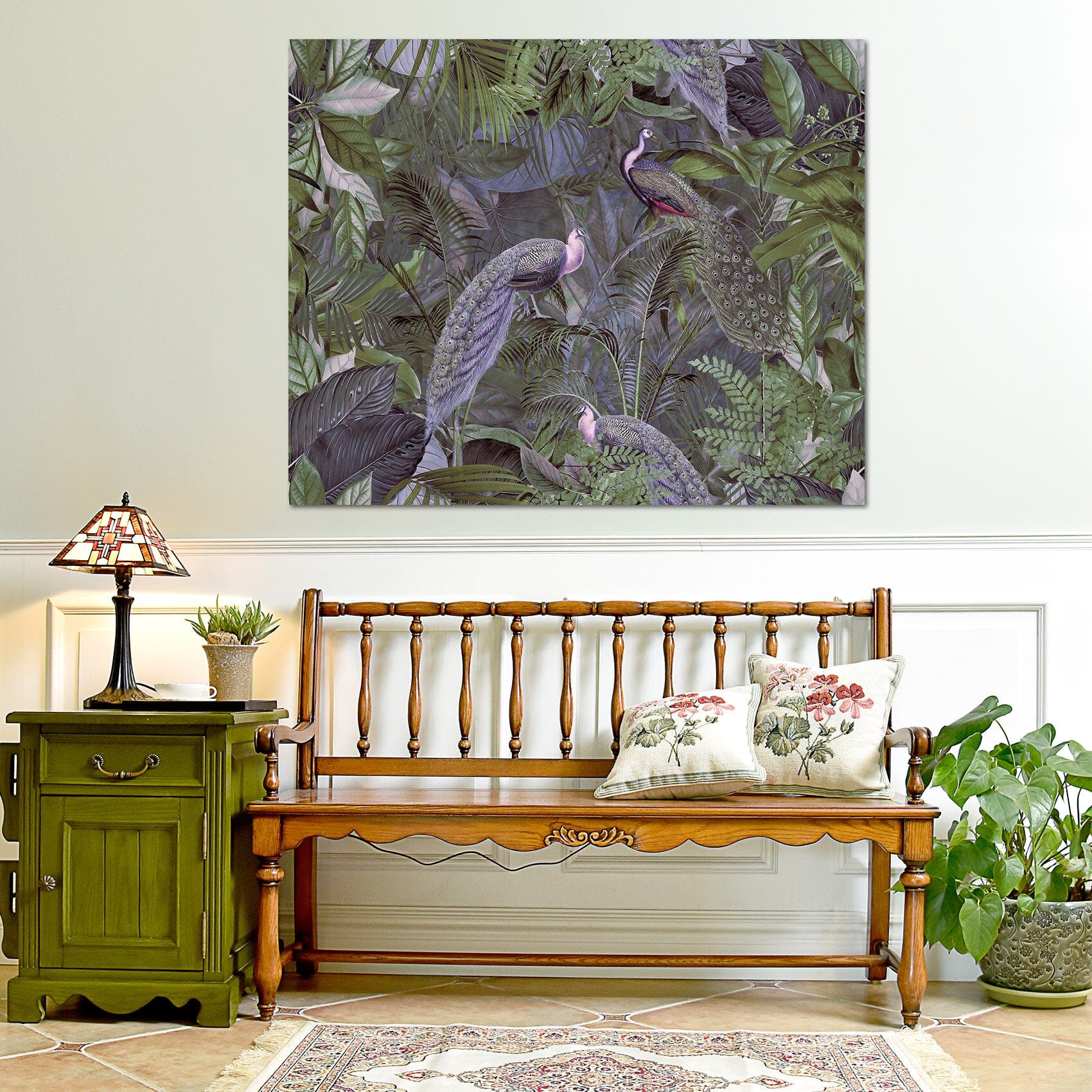 3D Green Peacock 112 Andrea haase Wall Sticker Wallpaper AJ Wallpaper 2