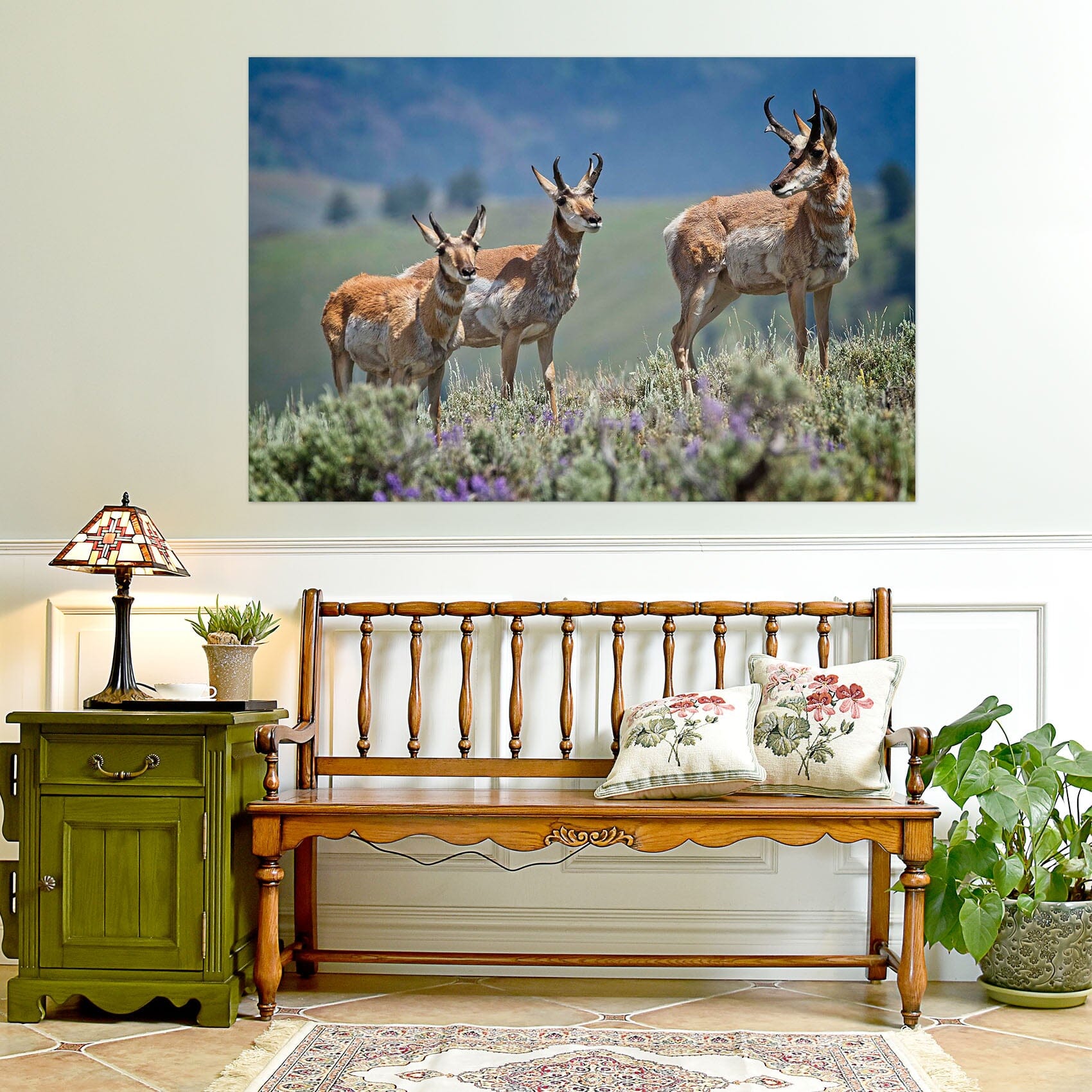 3D Pronghorn Antelope 002 Kathy Barefield Wall Sticker Wallpaper AJ Wallpaper 2
