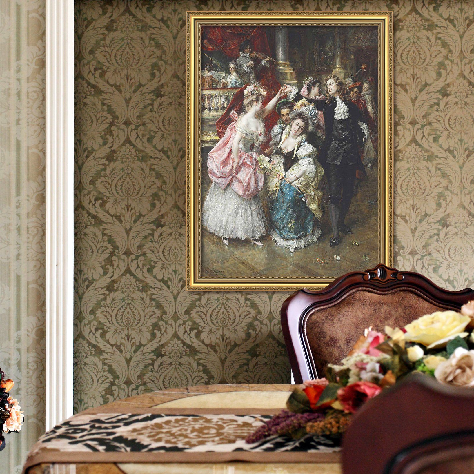 3D Party Dancing 142 Fake Framed Print Painting Wallpaper AJ Creativity Home