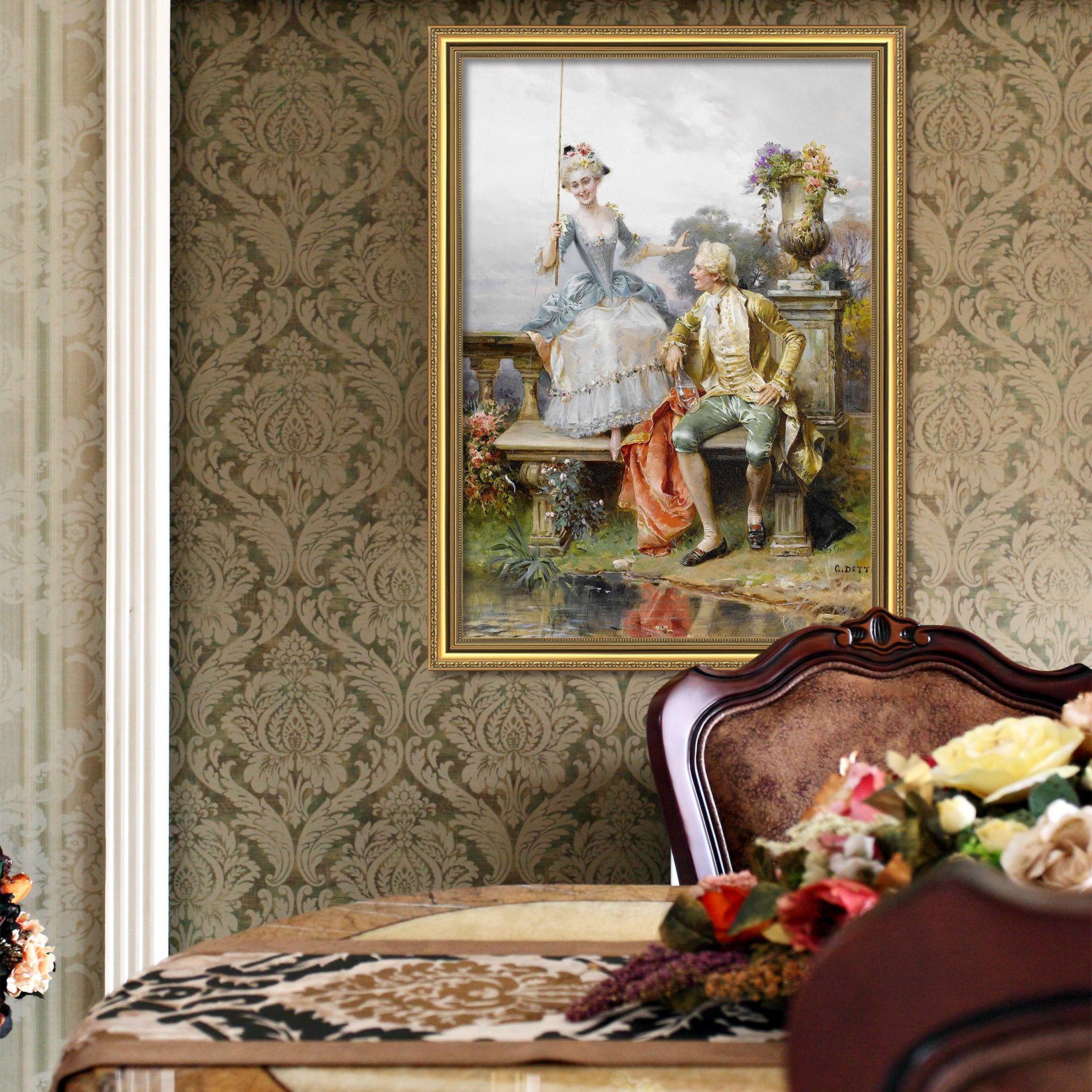 3D Talk About 148 Fake Framed Print Painting Wallpaper AJ Creativity Home