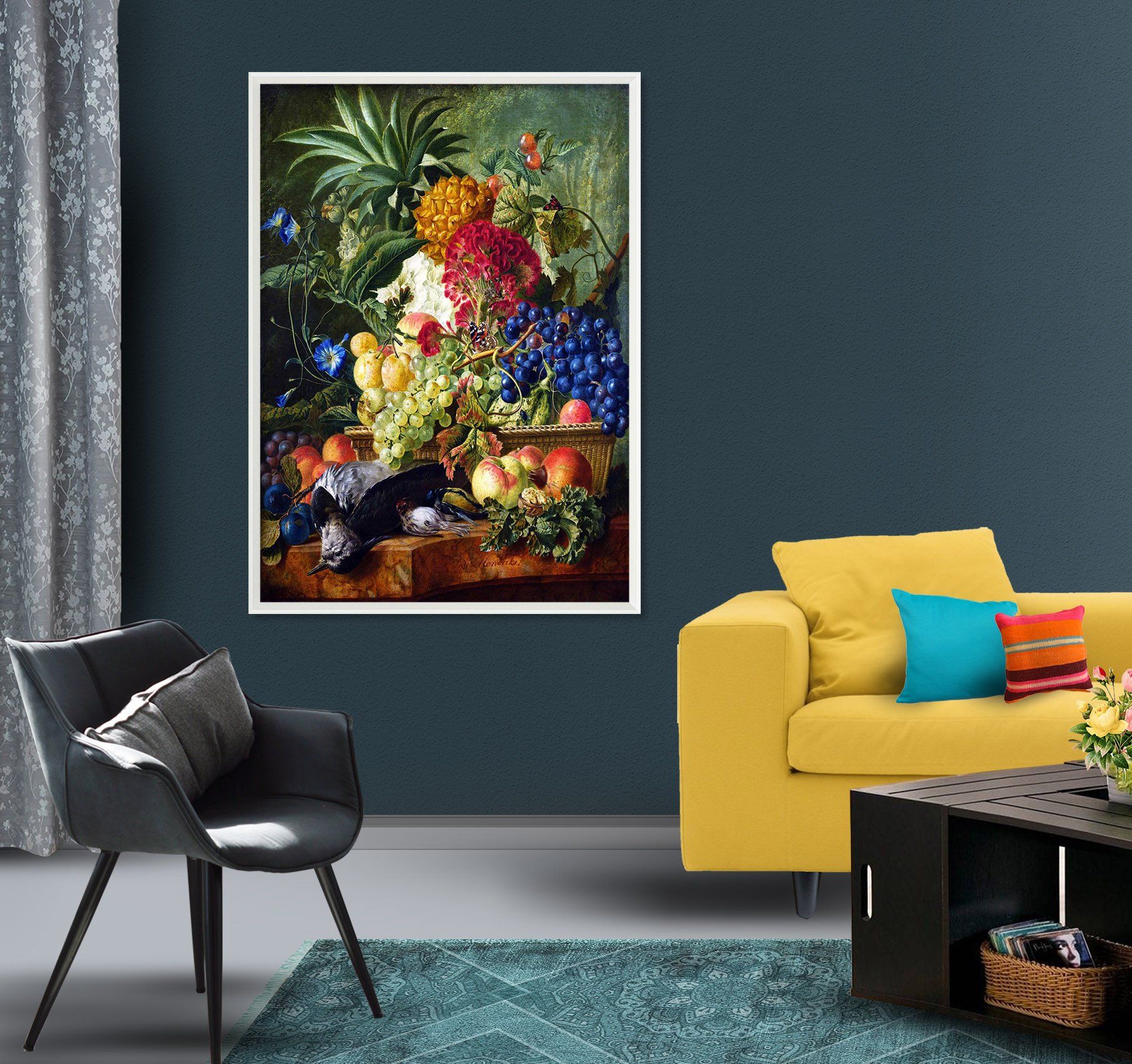 3D Fruit Painting 140 Fake Framed Print Painting Wallpaper AJ Creativity Home