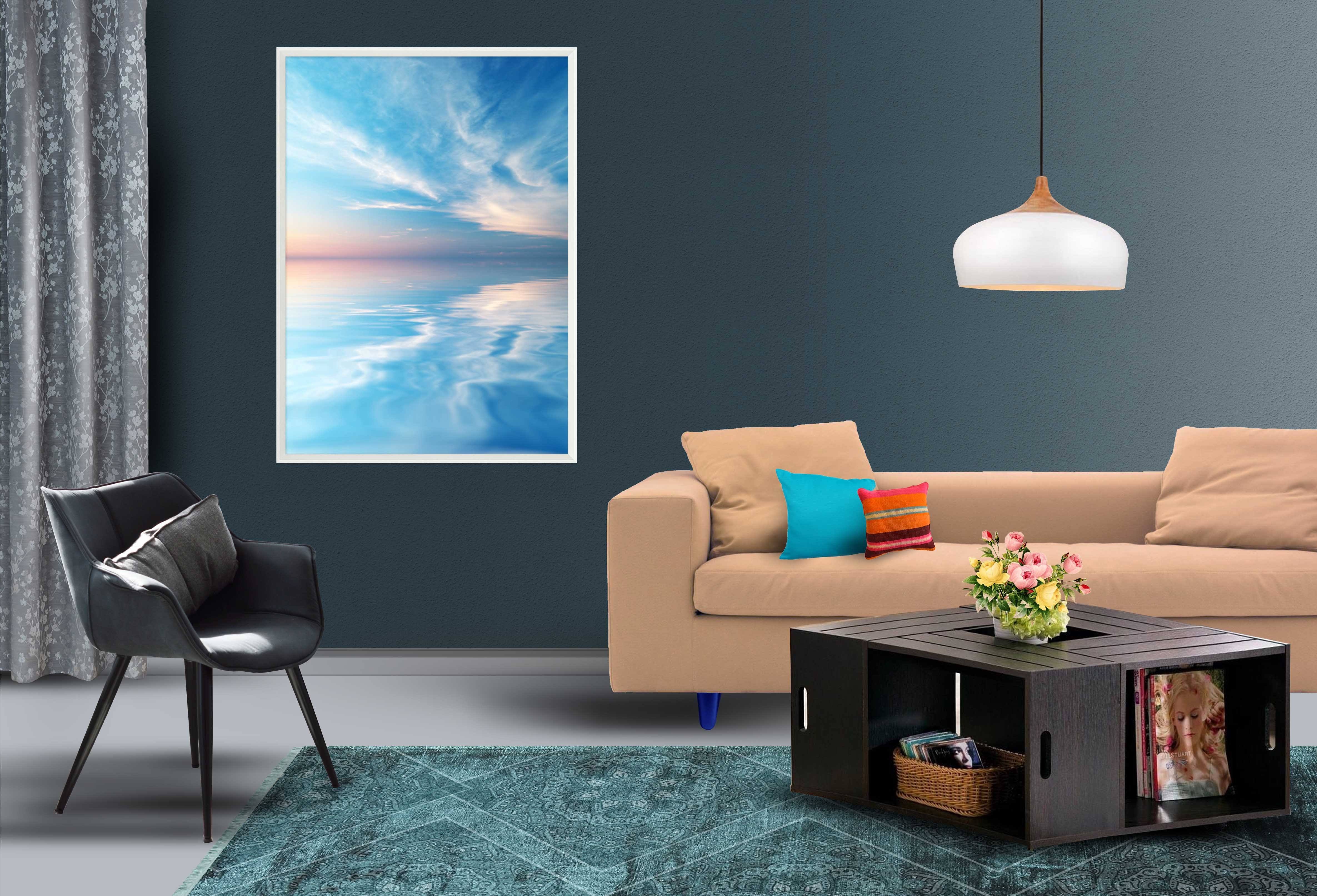 3D Beautiful Lake 018 Fake Framed Print Painting Wallpaper AJ Creativity Home