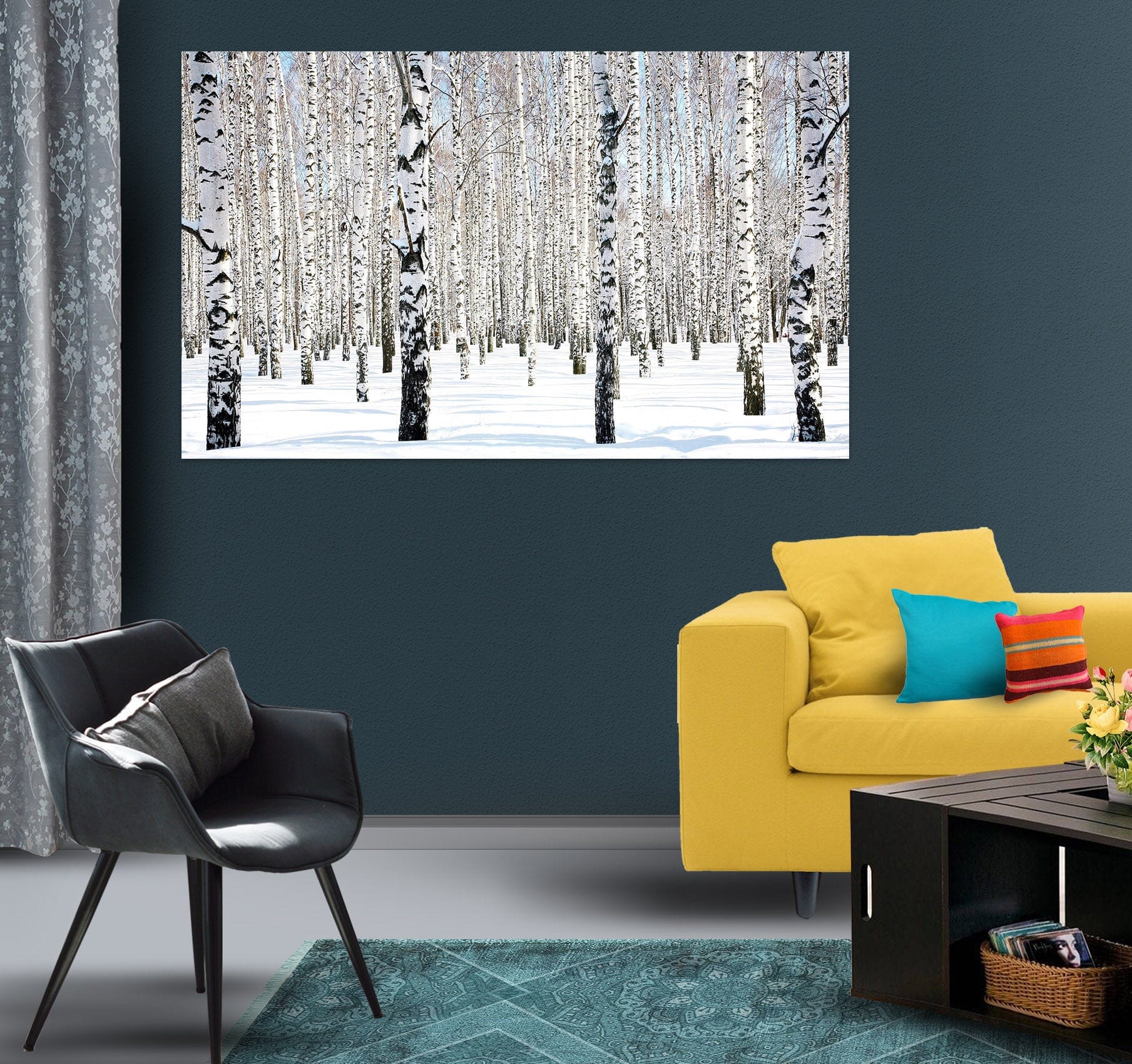 3D White Snow Forest 1070 Wall Sticker Wallpaper AJ Wallpaper 2