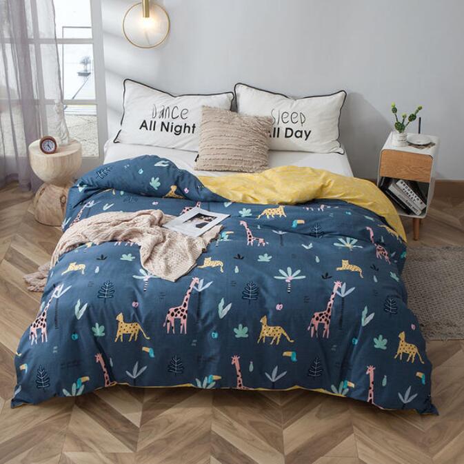 3D Giraffe Leopard 4194 Bed Pillowcases Quilt