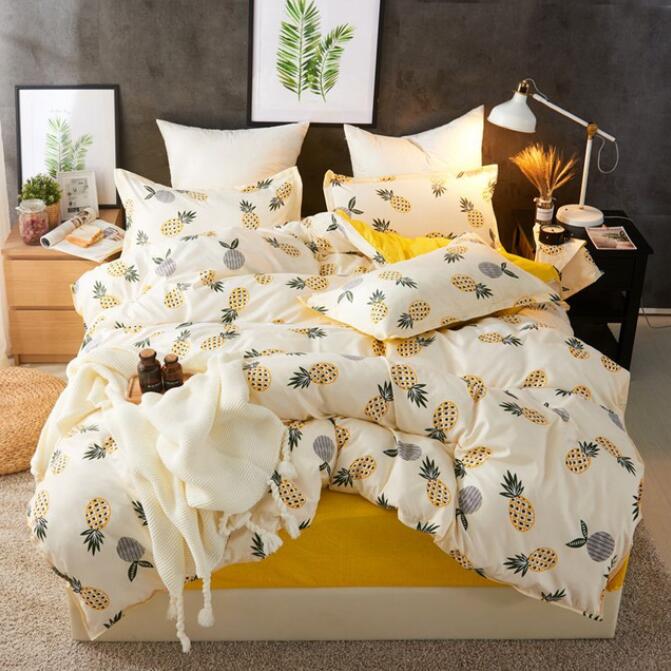 3D Yellow Pineapple 2147 Bed Pillowcases Quilt