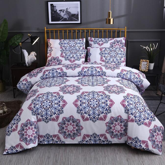 3D Purple Totem Pattern 13065 Bed Pillowcases Quilt