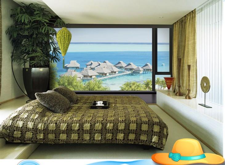 Seaside Houses 2 Wallpaper AJ Wallpaper