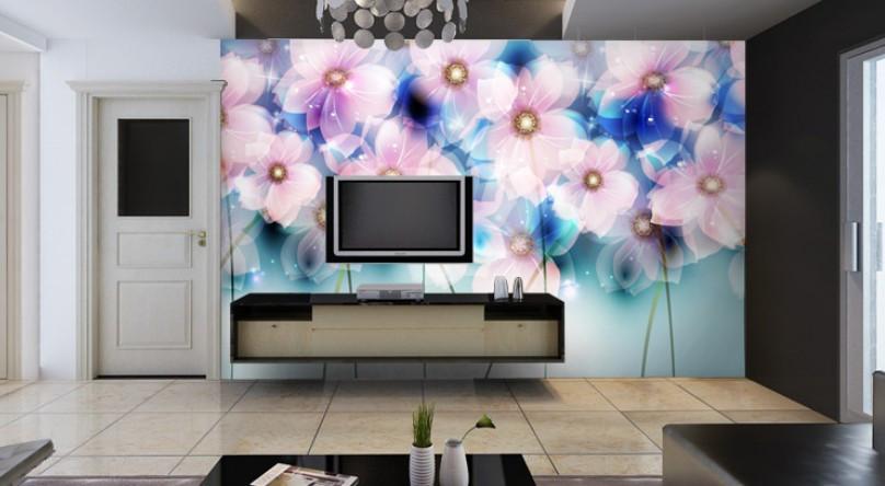 Brightly Colored Flowers Wallpaper AJ Wallpaper