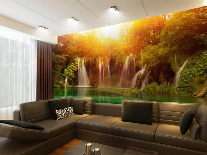 Waterfalls Lake Wallpaper AJ Wallpaper