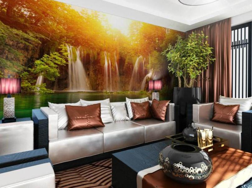 Waterfalls Lake Wallpaper AJ Wallpaper