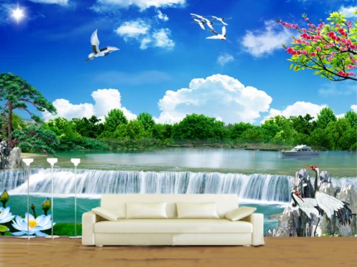 Wide Waterfall Wallpaper AJ Wallpaper