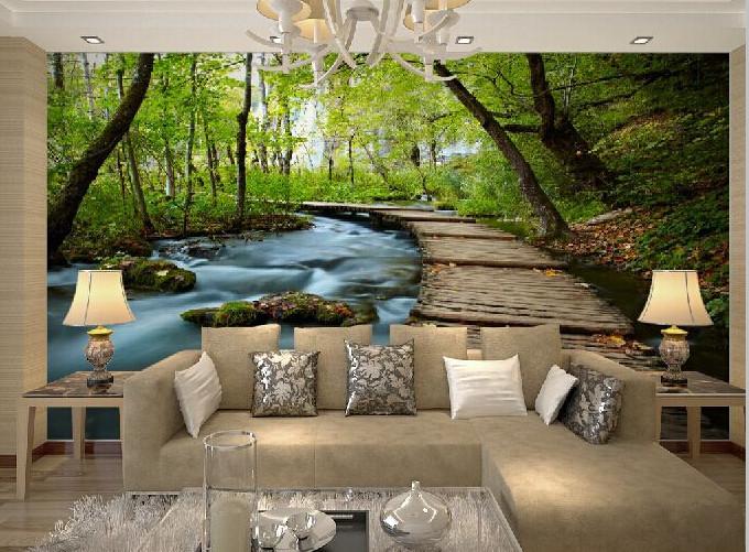 Forest Wooden Bridge 4 Wallpaper AJ Wallpaper