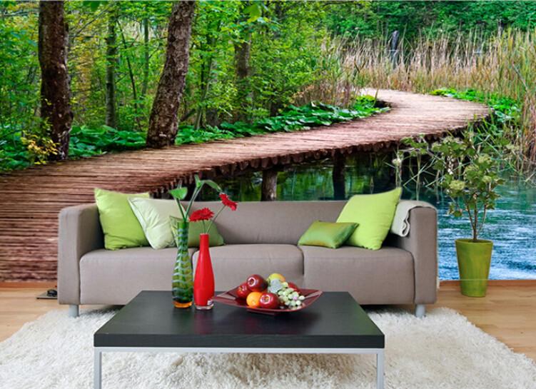 Forest Wooden Bridge 5 Wallpaper AJ Wallpaper