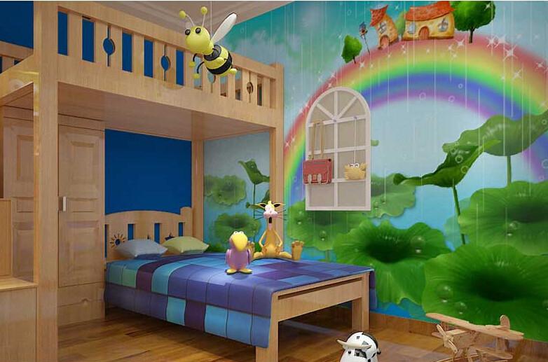 Rainbow House 1 Wallpaper AJ Wallpaper