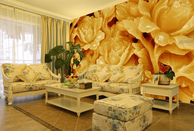 Jade Peonies Wallpaper AJ Wallpaper