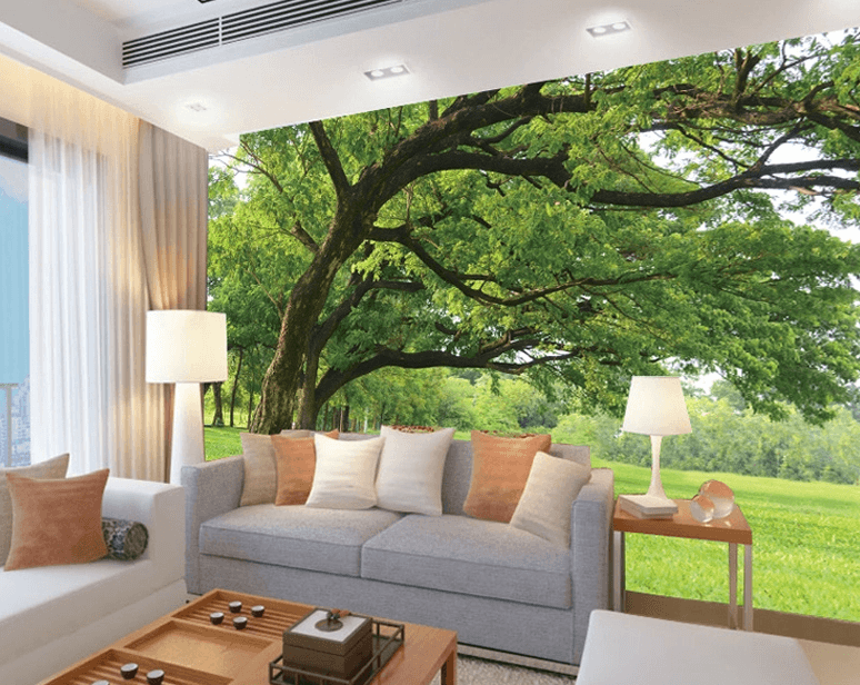 Big Green Trees Wallpaper AJ Wallpaper