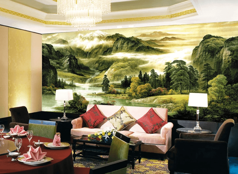 Green Hills Clean Water Wallpaper AJ Wallpaper