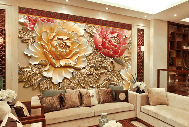 Colorful Peonies Wallpaper AJ Wallpaper