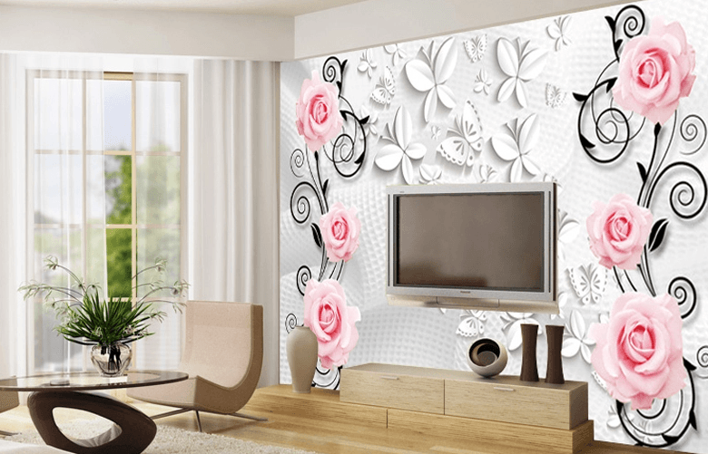 Pink Roses 1 Wallpaper AJ Wallpaper