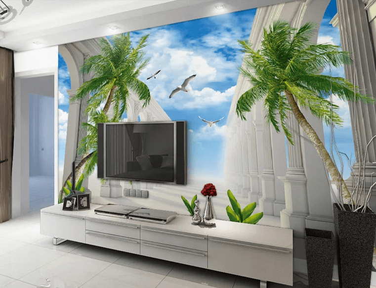 Seaside Corridor Wallpaper AJ Wallpaper