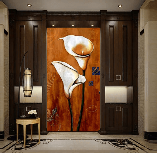 Standing White Flowers Wallpaper AJ Wallpaper