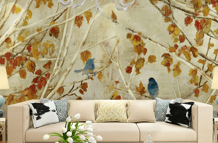 Shaky Yellow Leaves Wallpaper AJ Wallpaper