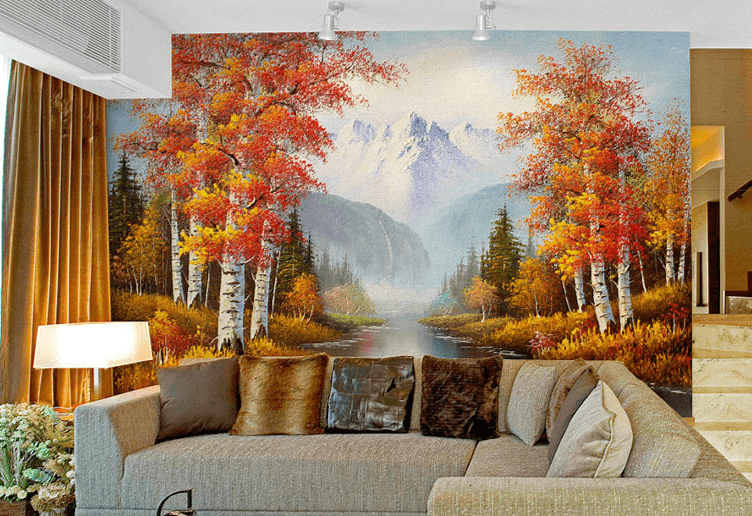 Yellow Trees Wallpaper AJ Wallpaper