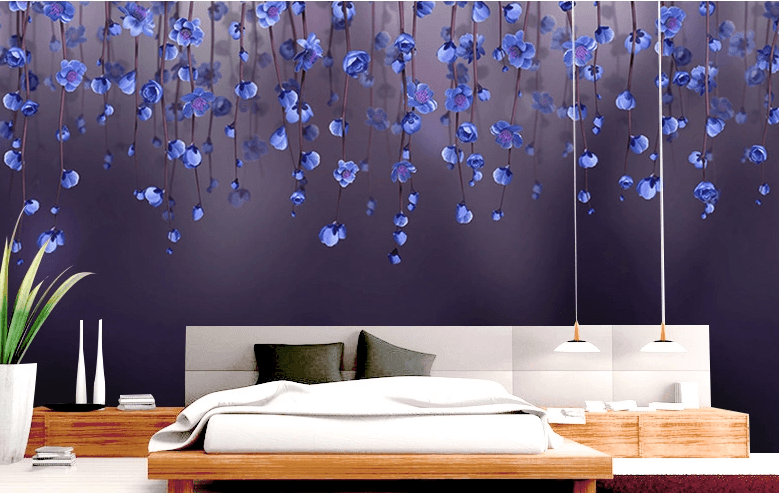 Drooping Flower Vines Wallpaper AJ Wallpaper