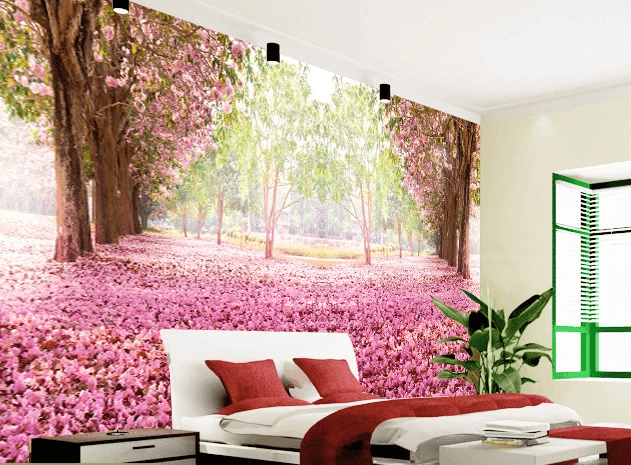 Carpet Of Pink Flowers Wallpaper AJ Wallpaper
