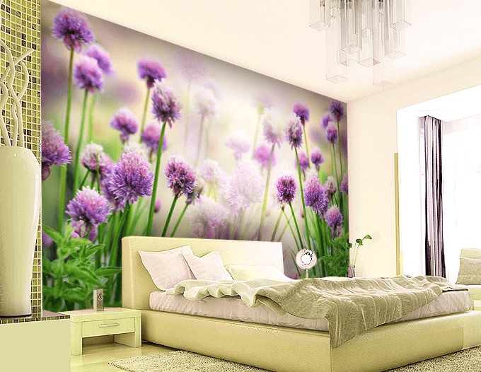 Purple Wildflowers 2 Wallpaper AJ Wallpaper