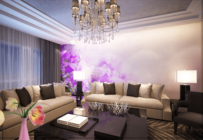 Purple Flowers Field 2 Wallpaper AJ Wallpaper