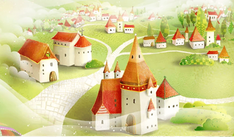 Fairy Tale Village 2 Wallpaper AJ Wallpaper