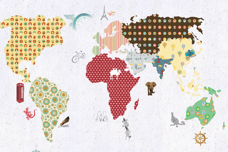 Color Map Wallpaper AJ Wallpaper