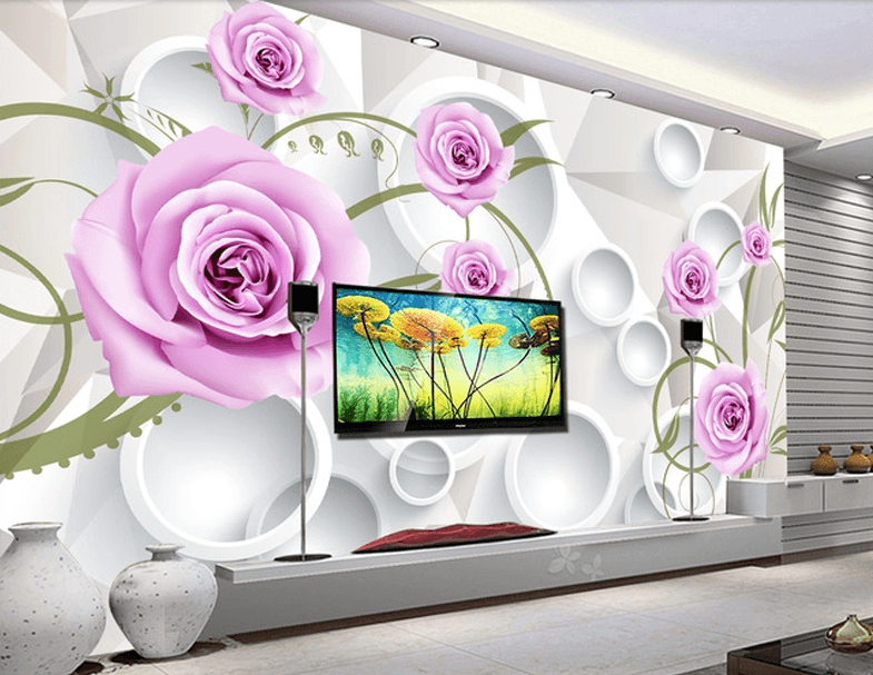 Purple Flowers 3 Wallpaper AJ Wallpaper