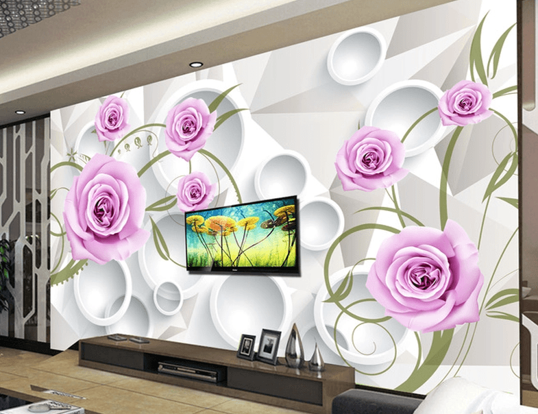 Purple Flowers 3 Wallpaper AJ Wallpaper